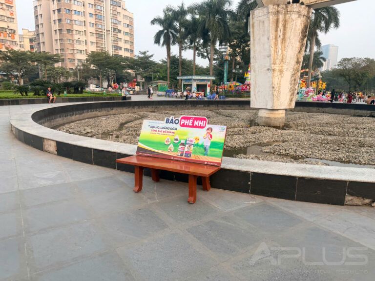 TRIỂN KHAI QUẢNG CÁO OOH PARK BENCH – BẢO PHẾ NHI